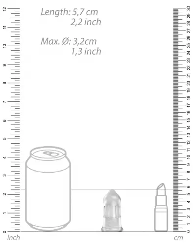Keuschheitskäfig ManCage Modell 29 - 9.5 x 3.2cm Transparent – 4/6