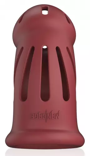 Kuisheidskooi ManCage Model 28 - 9.5 x 3.5cm Rood – 2/6