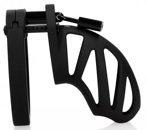 Keuschheitskäfig ManCage Modell 24 - 9 x 3.5cm Schwarz – 1/6