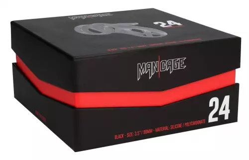 Keuschheitskäfig ManCage Modell 24 - 9 x 3.5cm Schwarz – 2/6