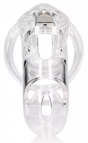 Keuschheitskäfig ManCage Modell 26 - 11.5 x 3.5 cm Transparent – 1/6
