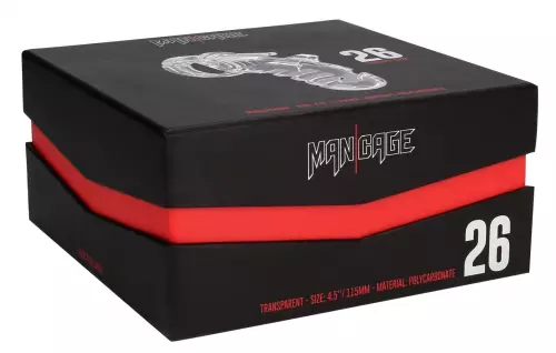 Keuschheitskäfig ManCage Modell 26 - 11.5 x 3.5 cm Transparent – 2/6