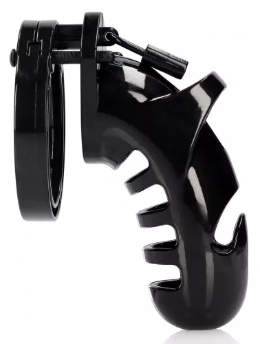 Keuschheitskäfig ManCage Modell 26 - 11.5 x 3.5 cm Schwarz – 1/6