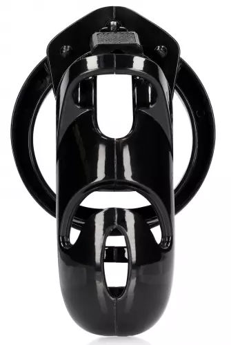 Keuschheitskäfig ManCage Modell 26 - 11.5 x 3.5 cm Schwarz – 3/6