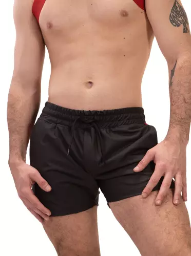 Short Zulu Zwart-Rood – 3/4