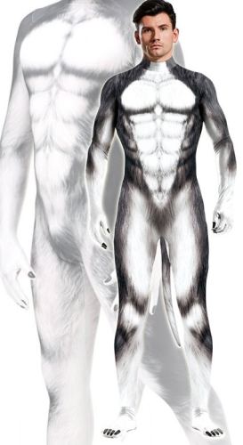 Husky Grey Dog Cosplay Suit