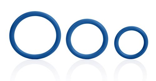 Tri-Rings Cockring Blauw