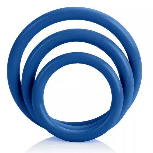 Tri-Rings Cockring Blau – 3/5