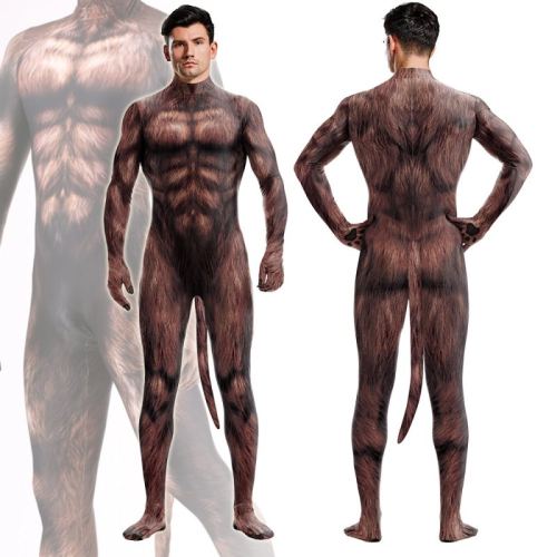 Werewolf Brown Cosplay Suit