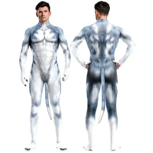 Husky Blue-Grey Dog Cosplay Suit