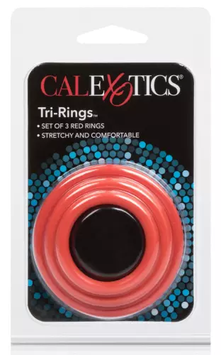 Tri-Rings Penisring Rot – 3/4