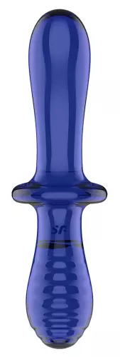Glaskörper Double Crystal 18.5 x 3.5cm Blau – 3/6