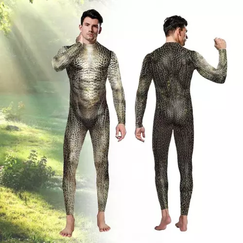Cosplay-Anzug Reptil Schlange Grün – 1/3