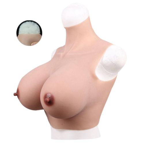 Bust Breasts Cotton High Neck Cup C