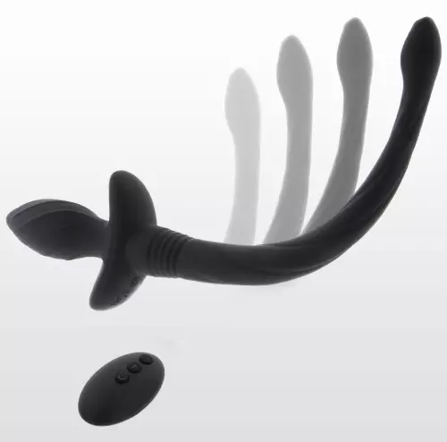 Vibrerend Plug met Hondenstaart Wiggle Tail 9 x 4cm Zwart – 1/6