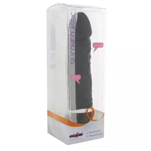 Vibrating Dildo Classic Silicone Black 15 x 4 cm Black – 2/11