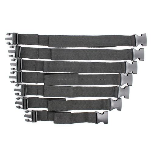 Pack of 7 Black Camisole Strap Attachments Claps