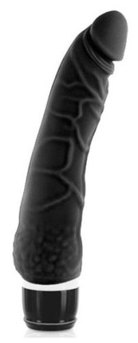 Vibrerende Dildo Slim Silicone 15 x 4 cm Zwart