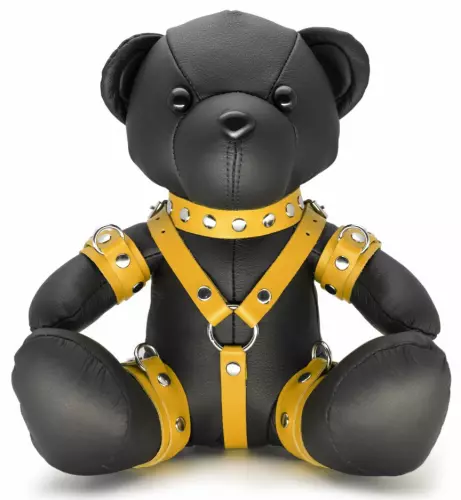 Bendy The Bdsm Teddy Bear Yellow Leather Bear – 1/2