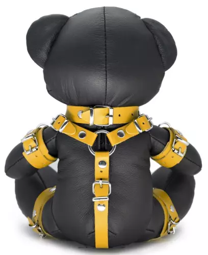 Bendy The Bdsm Teddy Bear Yellow Leather Bear – 2/2