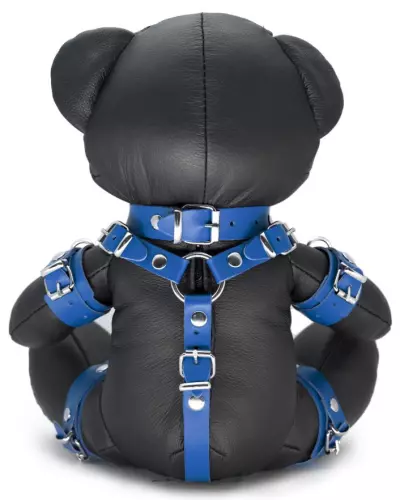 Bendy The Bdsm Teddy Bear Blue Leather Bear – 2/3