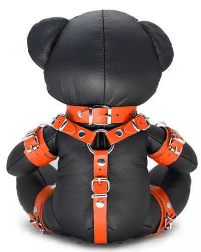 Bendy The Bdsm Teddy Bear Orange Leather Bear – 2/2