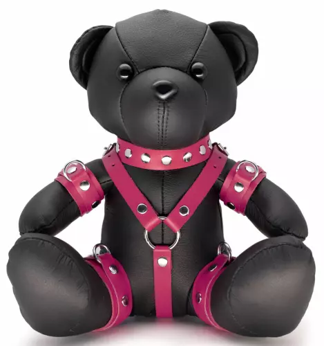 Bendy The Bdsm Teddy Bear Pink Leather Bear – 1/2