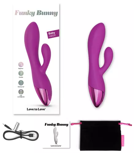 Vibrator Kaninchen Funky Bunny Love to Love Fuchsia – 2/4