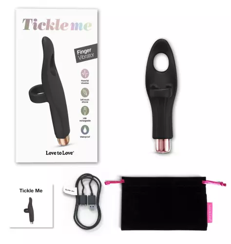 Klitoris-Stimulator Tickle Me Love to Love Schwarz – 2/5
