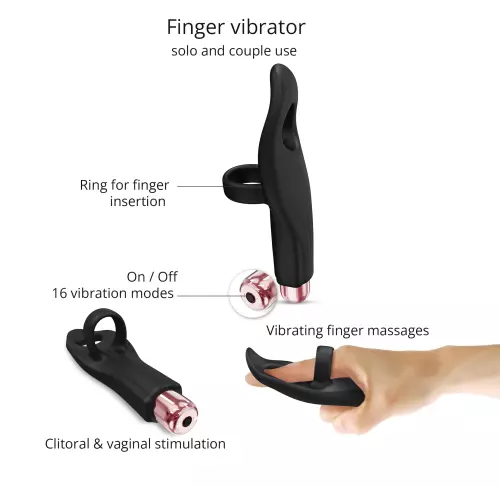 Klitoris-Stimulator Tickle Me Love to Love Schwarz – 4/5