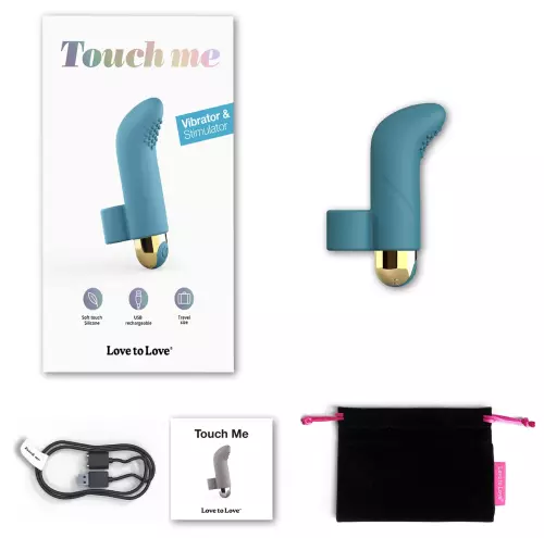 Finger-Vibrator Touch Me Love to Love Blau – 2/4
