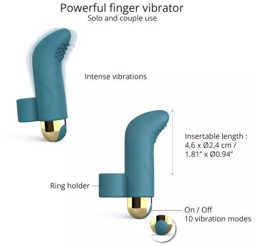 Finger-Vibrator Touch Me Love to Love Blau – 4/4