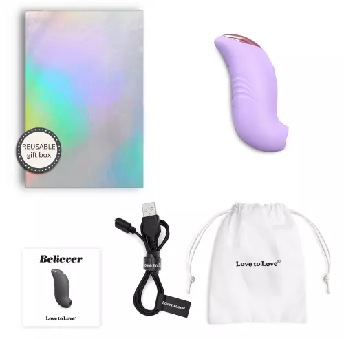 Klitoris-Stimulator Believer Love to Love Mauve – 2/6