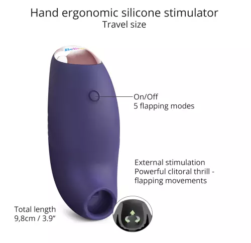 Klitoris-Stimulator Believer Love to Love Indigo – 5/6