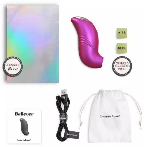 Klitoris-Stimulator Believer Love to Love Himbeere – 2/6