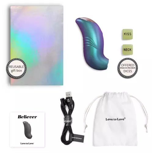 Klitoris-Stimulator Believer Love to Love Blau – 2/6