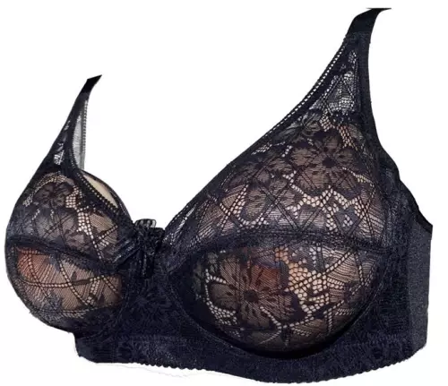 Beha met prothese-ondersteuning Pocketbra Zwart – 3/4