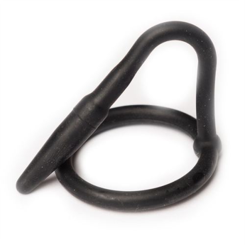 Silikon Cock Plug Penis Schwarz
