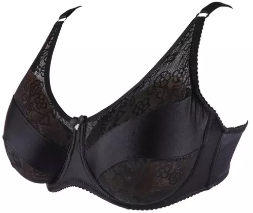 Soutien-Gorge Spécial Prothèse Mammaire Brace Noir – 1/4