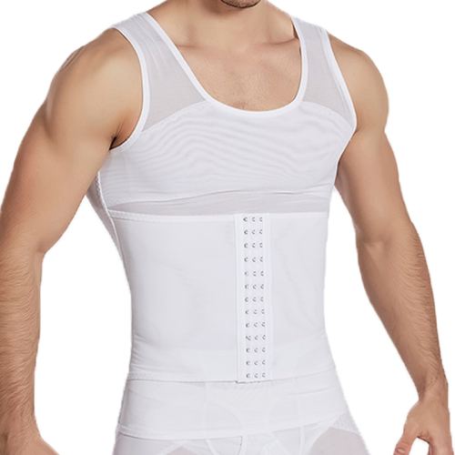 Mesh Tight Vest Top White