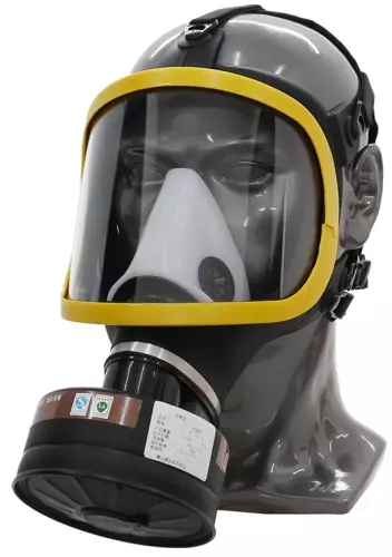 Gasmasker Show Max Zwart-Geel – 1/5