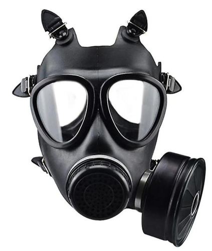 BDSM Gas Mask KOMPLET BREATH Black