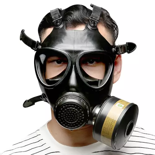 Gasmasker BDSM KOMPLET BREATH Zwart – 5/7