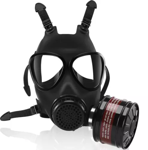 Gasmasker BDSM KOMPLET BREATH Zwart – 6/7