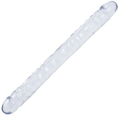 Doppeldildo Jelly Clear 44 x 4,3 cm