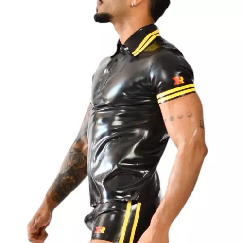 Xrub Latex Polo Black-Yellow – 3/3