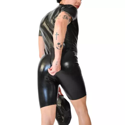 Latex-Kombi-Short Xrub mit Reißverschluss Schwarz – 4/4