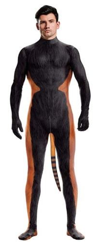 Cosplay Rode Panda Raccoon Combinatie Zwart-Oranje