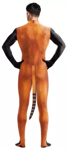 Rode panda Raccoon cosplay combinatie zwart-oranje – 2/3
