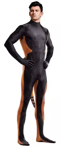 Rode panda Raccoon cosplay combinatie zwart-oranje – 3/3
